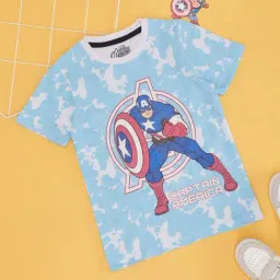 Pantaloons Junior Boys Bright White Cotton Character Based T-Shirts-picture-41