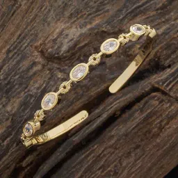 Kushal's Fashion Jewellery Golden Kada for Women-image-42