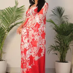 Sanwariya Silk Pure Georgette Floral Bagh Saree-image-59