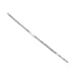 Police Silver Brick Hardware Bar Slim Casual Bracelet image 4