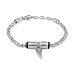 Police Silver Serrator Talon Charm Casual Bracelet-picture-20