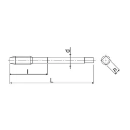 OSG 48039501 V-DC-MT Non Thru Coolant Drill Tap(4 Flute, 5/8 mm Dia) image 2