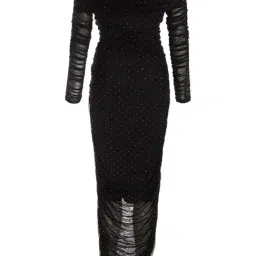 Quiz Black Embellished Dress image 4