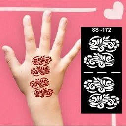 VOORKOMS Mehndi Stencil Stickers for Henna Beauty-image-69