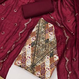 Rangtulika Ethnics Embroidered Unstitched Dress Material-picture-38