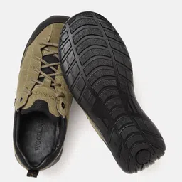 Woodland Men Khaki & Black Sneakers image 3