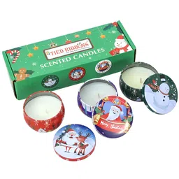 TIED RIBBONS Red & Blue 3 pieces Jar Candle-image-54