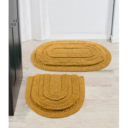 saral home Saralhome BERA Cotton Antiskid 2pc Bathset Gold. 45x75-45cm x 50cm-picture-39