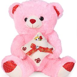 Tickles Sitting Cute Teddy Soft Stuffed Plush Toy for Kids Boys & Girls Birthday Gifts (Color: Pink; Size: 50 cm)-picture-13