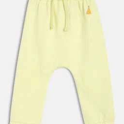 MINI KLUB Cotton Knit Animal Patch Back Detailed Diaper Pajama - Yellow-picture-14