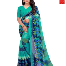 Moda Rapido Printed Floral Pure Georgette Saree-picture-48