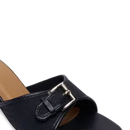 ERIDANI Embellished Block Sandals with Buckles image 5