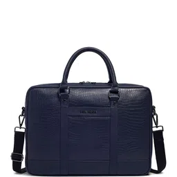 Gauge Machine Unisex Textured PU Laptop Bag image 4
