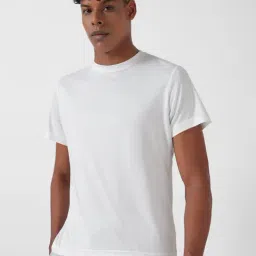 Reebok White Polyester Regular Fit T-Shirt-image-27