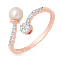 Malabar Gold and Diamonds 18k Rose Gold Diamond Ring-image-16