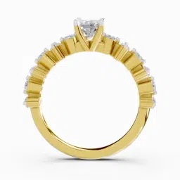 Sparkles Lab Grown Diamond 14k (585) Yellow Gold Ring for Women image 3