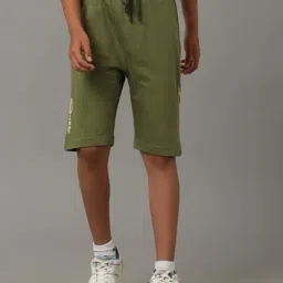 Under Fourteen Only Kids Green Cotton Printed Shorts-image-36