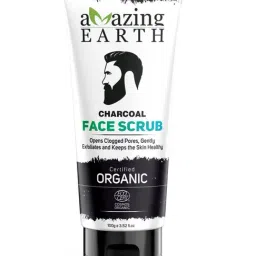 Amazing Earth Charcoal Face Scrub - 100 gm image 2