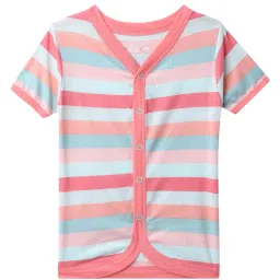 MiArcus Kids Green Printed Open Vest (Pack Of 3) image 3