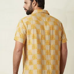 WROGN Men Comfort Fit Cuban Collar Checked Casual Shirt image 3