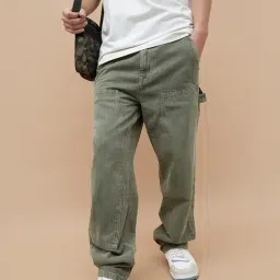 Forca By Lifestyle Olive Loose Fit Jeans-picture-22