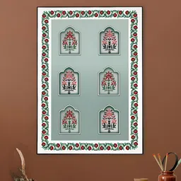 nestroots Green & Red 1 Piece Canvas Religious Wall Paintings-image-65