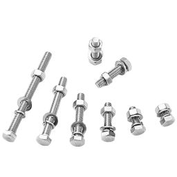 GENERIC M8x50 mm Hex Head Bolt/Screw With Nut & Washer (Pack of 75)-picture-11