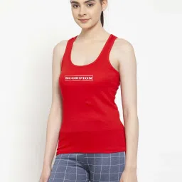 Friskers Red Graphic Print Camisole image 3