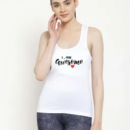 Friskers White Graphic Print Camisole image 1
