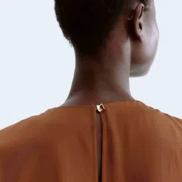 H&M Cap-Sleeved Satin Dress image 5