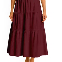 Moomaya Flowy Tiered Boho Skirt-picture-37