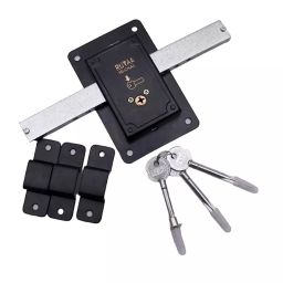 GENERIC Iron Painted 10 Turn Lock Cross Key Kit Black and Silver-picture-4