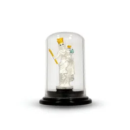 BHIMA Silver-Toned 925 Sterling Silver Divine St Mary Religious Idol Showpiece-image-4