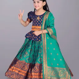 BAESD Girls Ready to Wear Lehenga & Blouse With Dupatta image 4