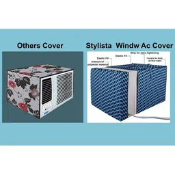 Stylista Blue Printed Waterproof Air Conditioner Covers image 5