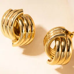 AKISON JEWELS Gold-Plated Studs Earrings-image-35