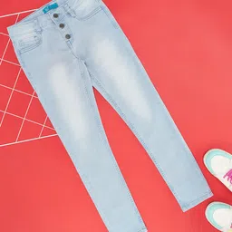 YU by Pantaloons Mild Washed Jeans - Light Blue-picture-17
