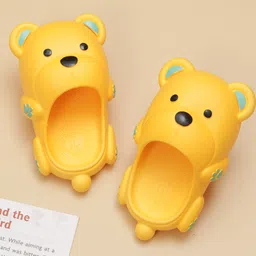 Yellow Bee Bear Designed Flip Flops - Yellow-picture-13