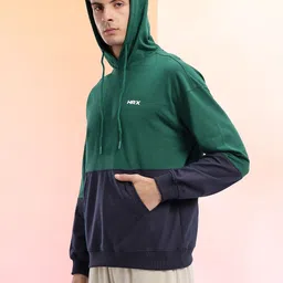 HRX by Hrithik Roshan Colourblocked Hooded Sweatshirt image 5