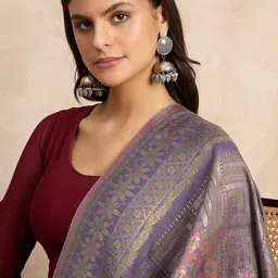 STADO Ethnic Motifs Woven Design Dupatta image 4