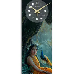 Olive tree Wooden Designer Tic-Toc Movement Wall Clock for Home | Wooden Wall Clock for Living Room Bedroom image 4