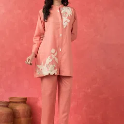 AUTUMN LANE Sabhya Crayola Applique Shirt With Trousers Co-Ords image 2