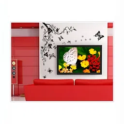 Asian royal White & Black 3D Floral Printed Self Adhesive Wall Sticker-picture-25