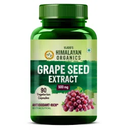vlado's himalayan organic Vlado's Himalayan Organics Vlado's Grape Seed Extract 500mg Veg Capsules(90 tablets) image 1