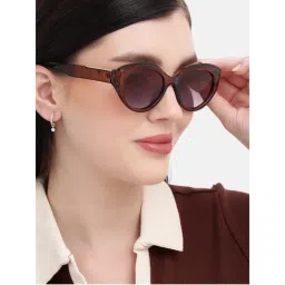 Carlton London Brown with Polarised Lens Cat Eye Sunglasses (CLSW470)-picture-37