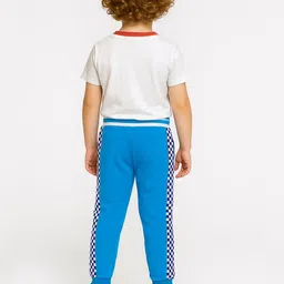 Here&Now X Game Begins Boys Checked Side Panelled Joggers image 2