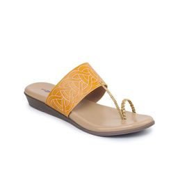 Shezone Women Printed One Toe Flats-picture-19
