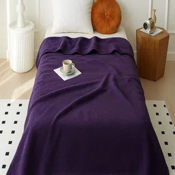 Threadwear Blue Woollen 300 GSM Blanket-image-20