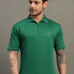 RENUOVO Men Polo Collar Pockets T-shirt-image-28