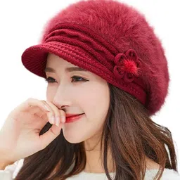 iSWEVEN Unisex Woollen Beanie image 4